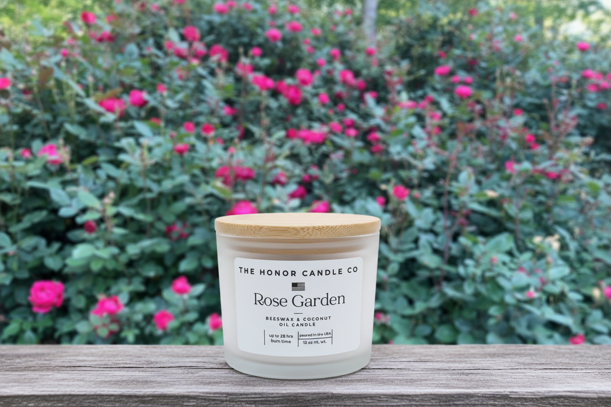 Rose Garden Candle in Rose Garden